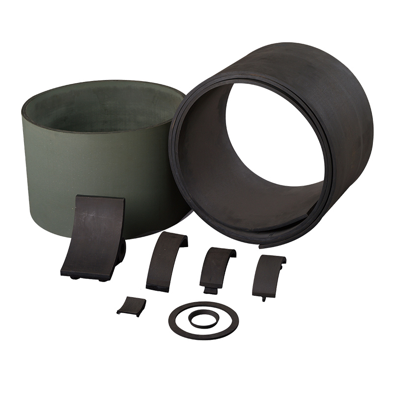 半柔性、半固化或全固化非石棉刹车片